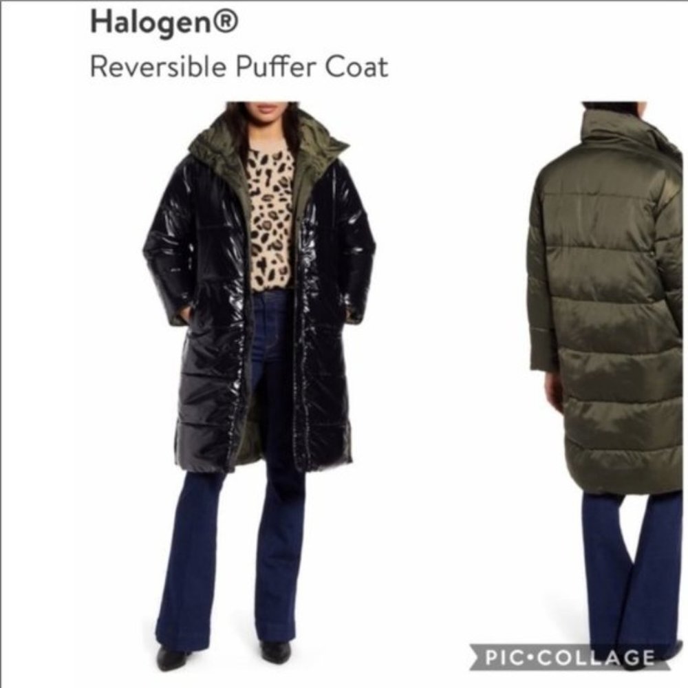 Halogen Reversible Puffer Coat - Picture 4 of 11